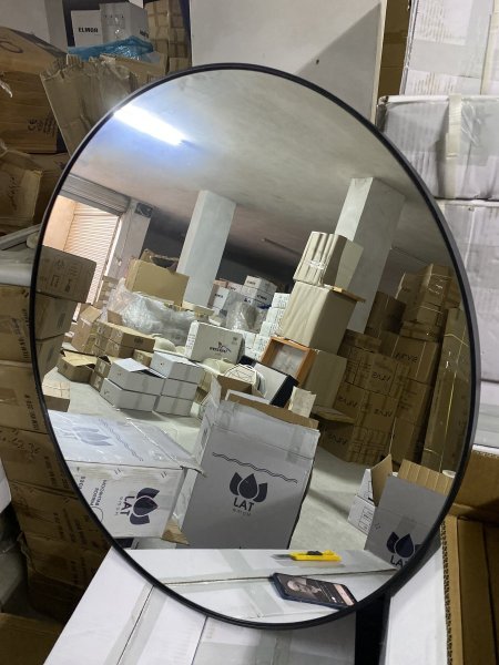 مراي دائري 80 سم اسود taj